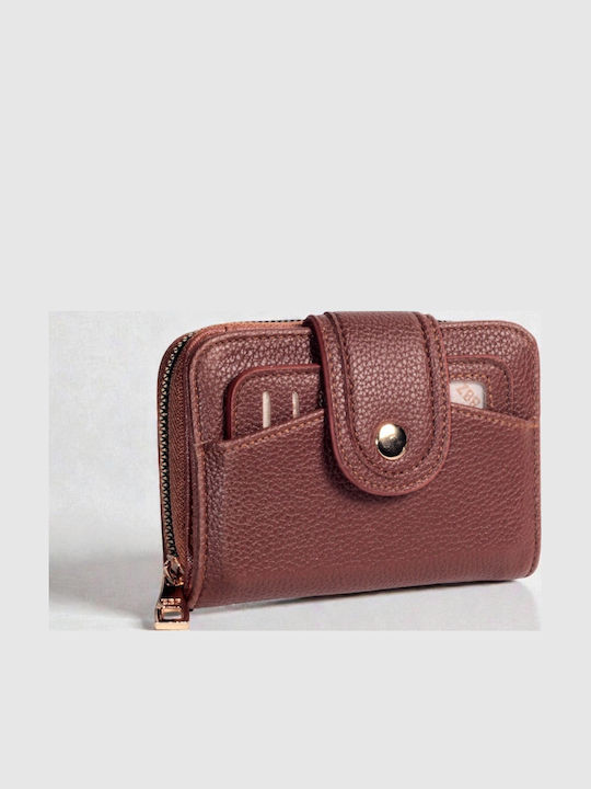 Kleines Damenbrieftasche Karten Braun