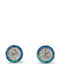 Silver Stud Earrings with Stones
