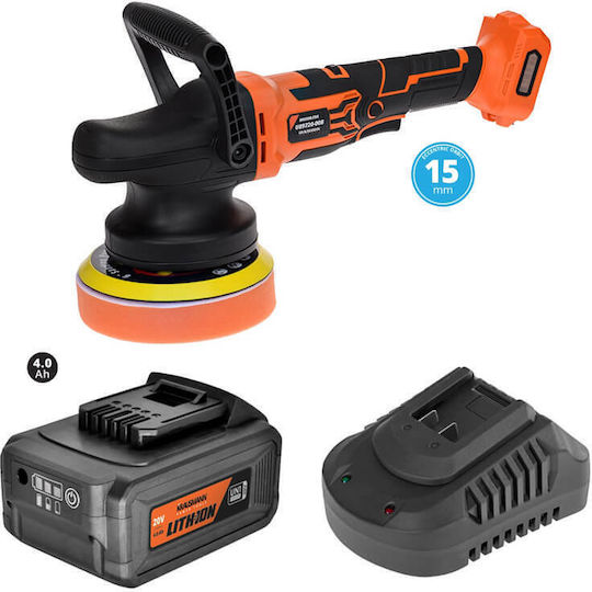 Krausmann Ексцентриков Полиращ Уред Brushless 20V 1x4Ah с Скорост 5000rpm