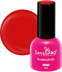 SensoPro Glamour Gel Nail Polish Red Queen #55 ...
