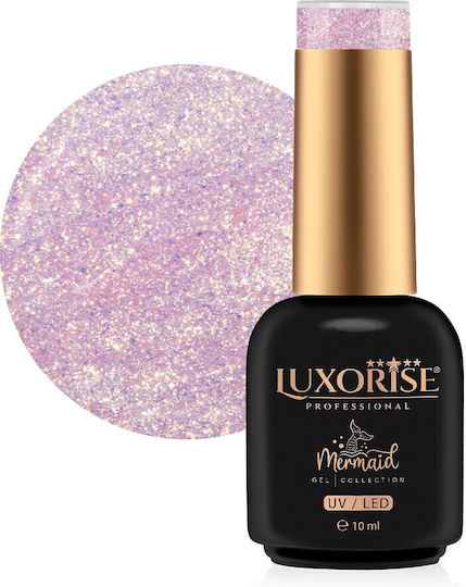 Luxorise Полутраен Лак За Нокти Seashell Blush С Брокат 10мл