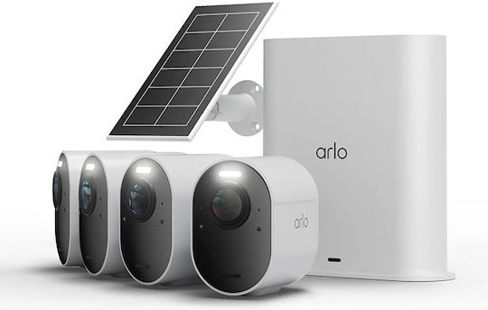 Arlo Σύστημα Παρακολούθησης 4 Ασύρματων Καμερών IP με Control Hub