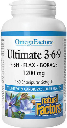 Natural Factors Ultimate 3-6-9 – 1200 Mg Natural Factors 90 Softgels