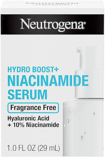 Neutrogena Hydro Boost Serum Facial Hidratant pentru Ten Acid Hialuronic 10% Niacinamidă Vitamina B3