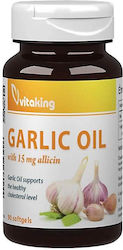 Vitaking Garlic Oil 15 Mg Allicin Vitaking 90 Softgels Vitaking Garlic Oil 15 Mg Allicin Vitaking 90 Softgels