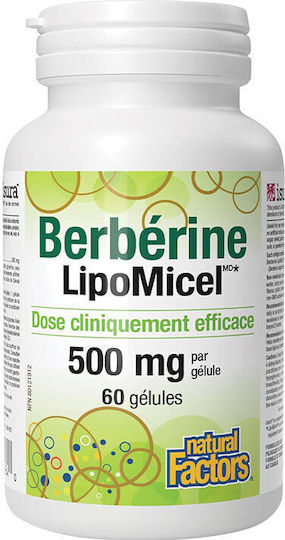 Natural Factors Berberin Lipomicel Matrix 120 Weiche Kapseln