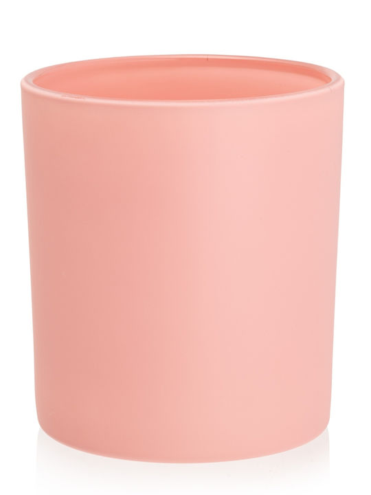 TopWosk Kerzenhalter Glas in Rosa Farbe 9cm