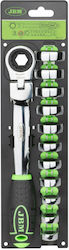 JBM 54338 Ratschen- und Steckschlüssel-Set mit 12 Stück JBM 54338 Ratschen- und Steckschlüssel-Set mit 12 Stück