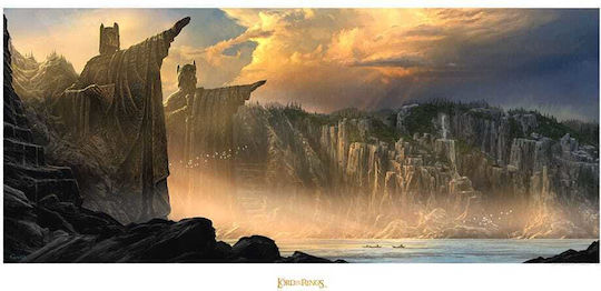 Weta Workshop Lord of the Rings: Lord of the Rings Art Print The Argonath - Pillars of the Kings 59 x Figure 59 cm