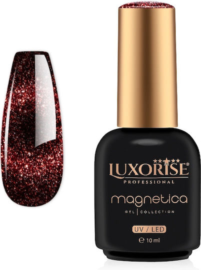 Luxorise Ojă Pentru Unghii Cu Gel Mesmerizing Scarlet Spell Ochi De Pisică 10ml