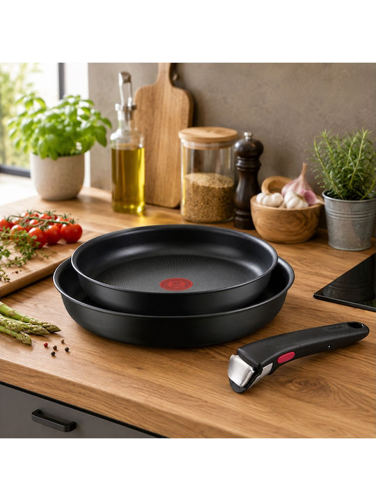 Tefal Ingenio Ultimate Σετ Τηγάνια από Αλουμίνιο με Αντικολλητική Επίστρωση 3τμχ