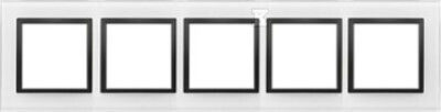 Simon 54 Nature 5x Glass Frame Black Perla Drn5/68