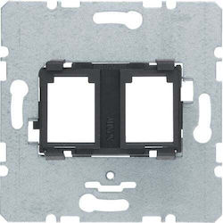 One Latform Double Nose Plate Black Fastening Element 454202 One Latform Double Nose Plate Black Fastening Element 454202
