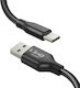 Linq Magnetic Auto-winding Usb-c To Usb-a Cable Pd 36w 4a 1.2m Black