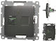 Simon 54 Licht Steckdose Optisches Einzel Sch Spc Modul Matt Schwarz Dgs1.01/49