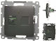 Simon 54 Light Socket Optical Single Sc Apc Module Matt Black Dgs1.01/49