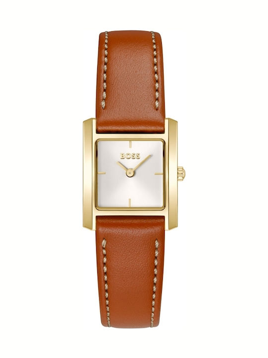 Boss Lucy Ceas Dama 22mm Cu Baterie Cu Brățară Metalică Auriu