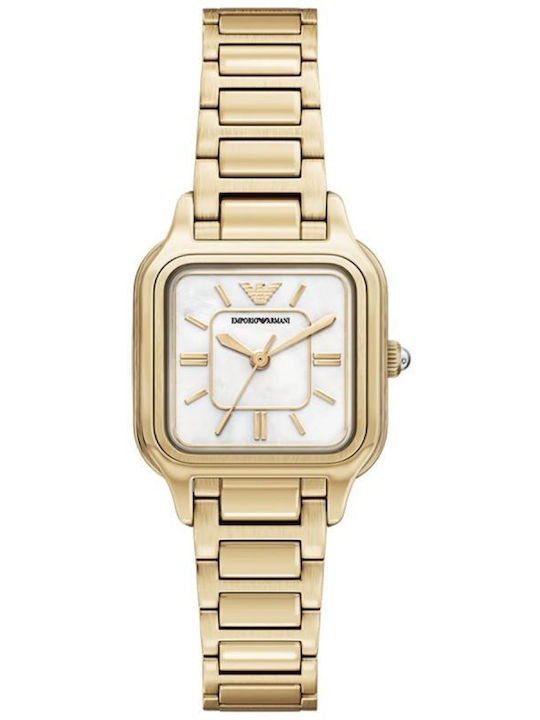 Emporio Armani Women's Battery Watch with Gold Metal Bracelet