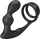 Mr Play Penis Testicle Ring Set Vibrating Anal Plug 12 Functions Black