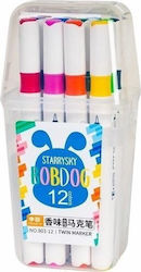 Fandy Μαρκαδόροι Υπογράμμισης 12 Colors Σετ 12τμχ