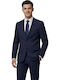 Winter Men’s Suit Jacket with Regular Fit Navy Blue