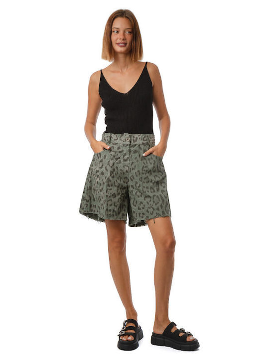Silia D Damen-Shorts Animal Print