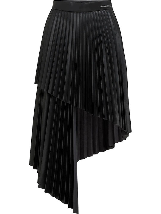 Karl Lagerfeld Πλισέ Φούστα Black
