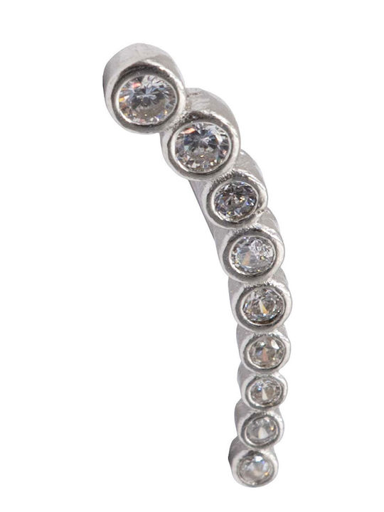 Poco Loco Ohrringe Ear Climbers aus Silber mit Steinen