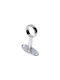 X-IT Sockel Der Vorhangschiene Wand Silber
