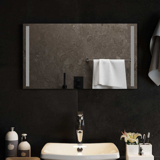 vidaXL Bathroom Mirror Led 70x40cm Transparent