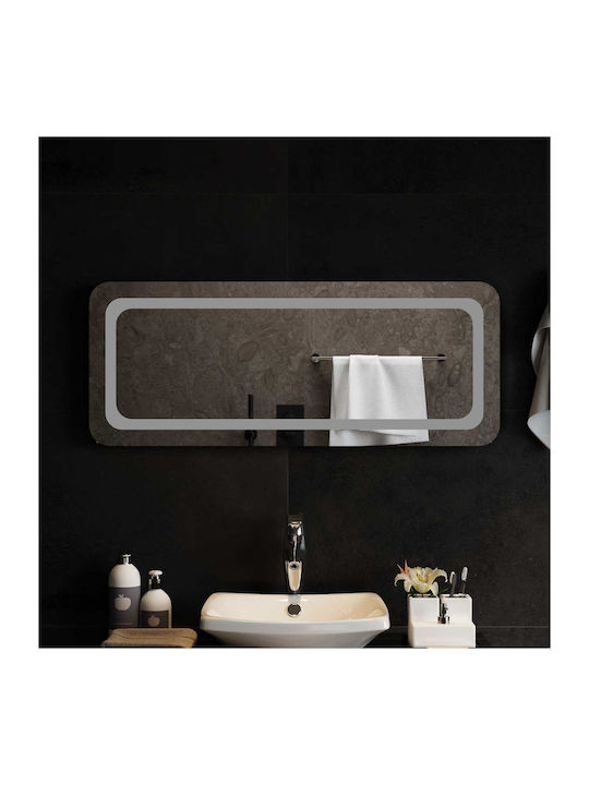 vidaXL Oglindă de baie Led 100x40cm Transparent