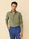 Short Sleeve Linen Shirt in Regular Fit Glfs18355/cl