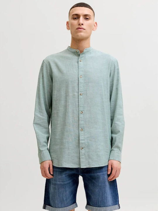 Jack & Jones Μακρυμάνικo Λινό Πουκάμισο σε Στεν...