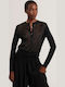 Damen Gestrickte Strickjacke Schwarze