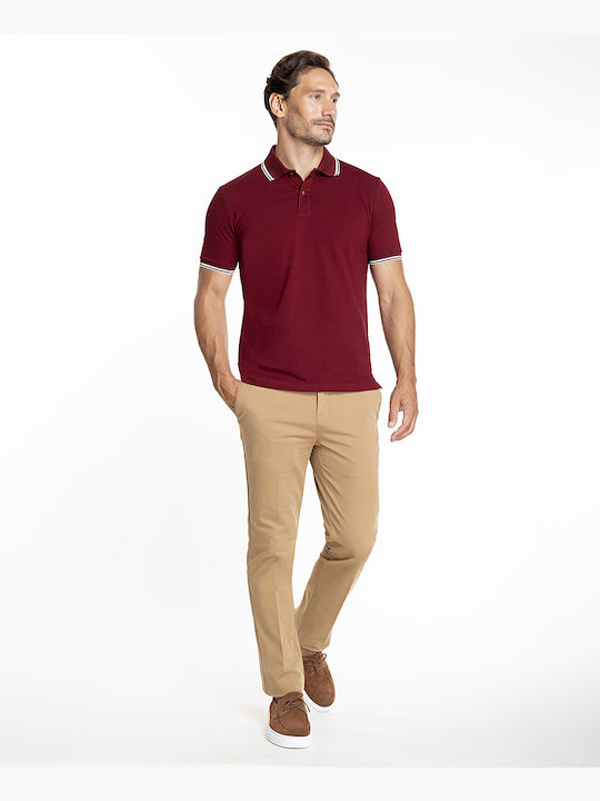 Vardas Men's Trousers Chinos Relaxed Fit Beige