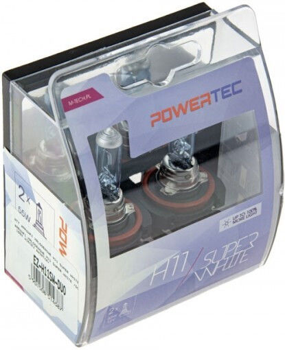 Lămpi Halogen H11 Super Alb Până La 100% Mai Multă Lumină Ez-h11sw-duo