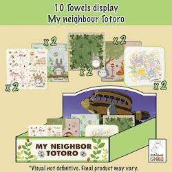 My Neighbor Totoro Mini Towels 25 X 25 Cm Display 10