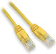 Lynx U/UTP Cat.5e (Gigabit) Network Cable Ethernet 0.1m Yellow 10 Pieces