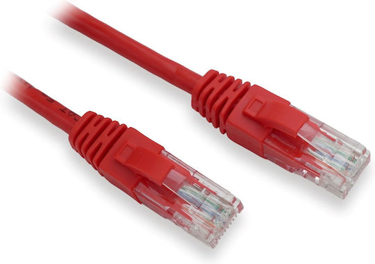 Lynx U/UTP Cat.5e (Gigabit) Network Cable Ethernet 0.5m Red 10 Pieces