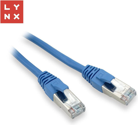 Lynx U/UTP Cat.5e (Gigabit) Καλώδιο Δικτύου Ethernet 0.5m Μπλε 10τμχ