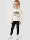 Kids Tracksuit Set With Ecru Top 2 Pieces