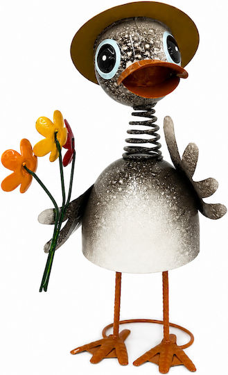 Decorative Duck Made of Metal 17.5x14.5x36cm