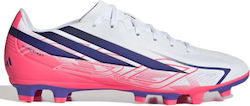adidas F50 Hyperfast Club FG/MG Ποδοσφαιρικά Παπούτσια με Τάπες Λευκά
