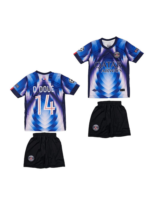 Παιδικό Σετ Ποδοσφαίρου D.doué Psg Special Edition Μωβ-μπλε Balón De Oro Μωβ Μπλε Unisex Παιδικά Αβ174