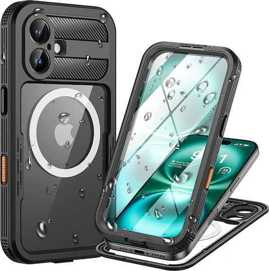 Waterproof Case Apple Iphone 16 Shellbox Carbon Black