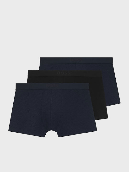 Boss Ανδρικά Μποξεράκια Blue 3Pack