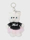 Karl Lagerfeld Ikon Choup Ruffle 3D Schlüsselanhänger B3w50013 Weiß
