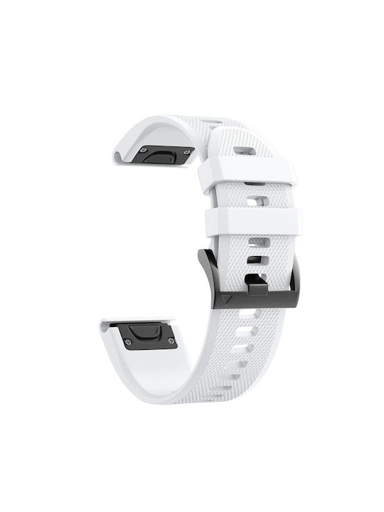 Garmin Fenix 6s 20mm Curea de Ceas din Silicon Alb