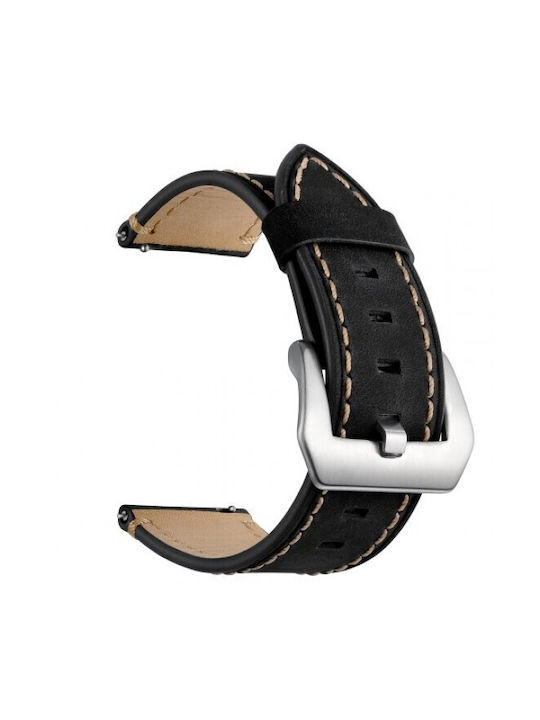 Tragbare Bänder Geniues Leder Braune Riemen Amazfit Bip 6 46mm Schwarz