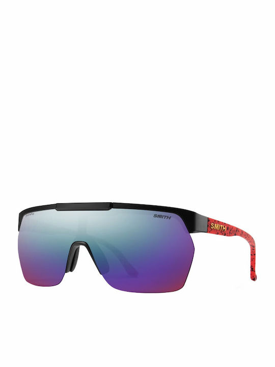 Smith Unisex Γυαλιά Ηλίου με Μωβ Σκελετό και Μωβ Polarized Καθρέφτη Φακό